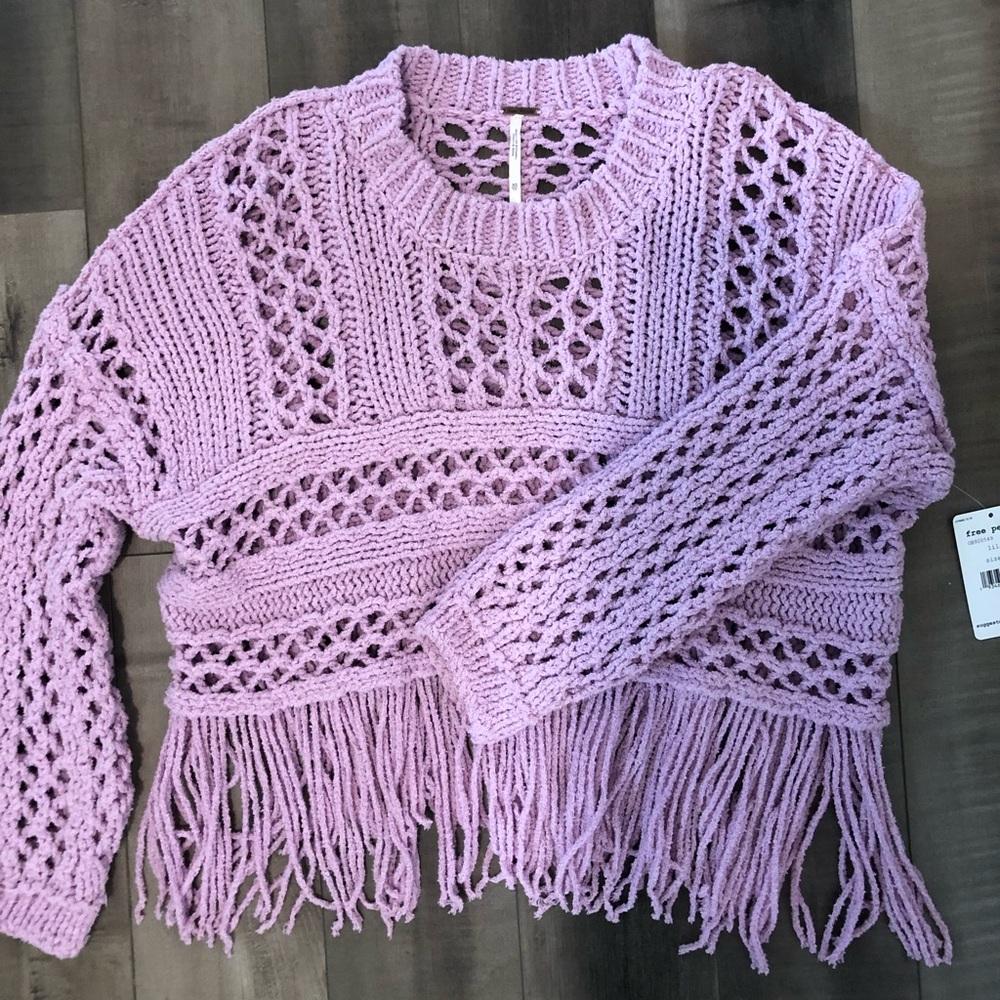 Pink Free People sweater! Size XS